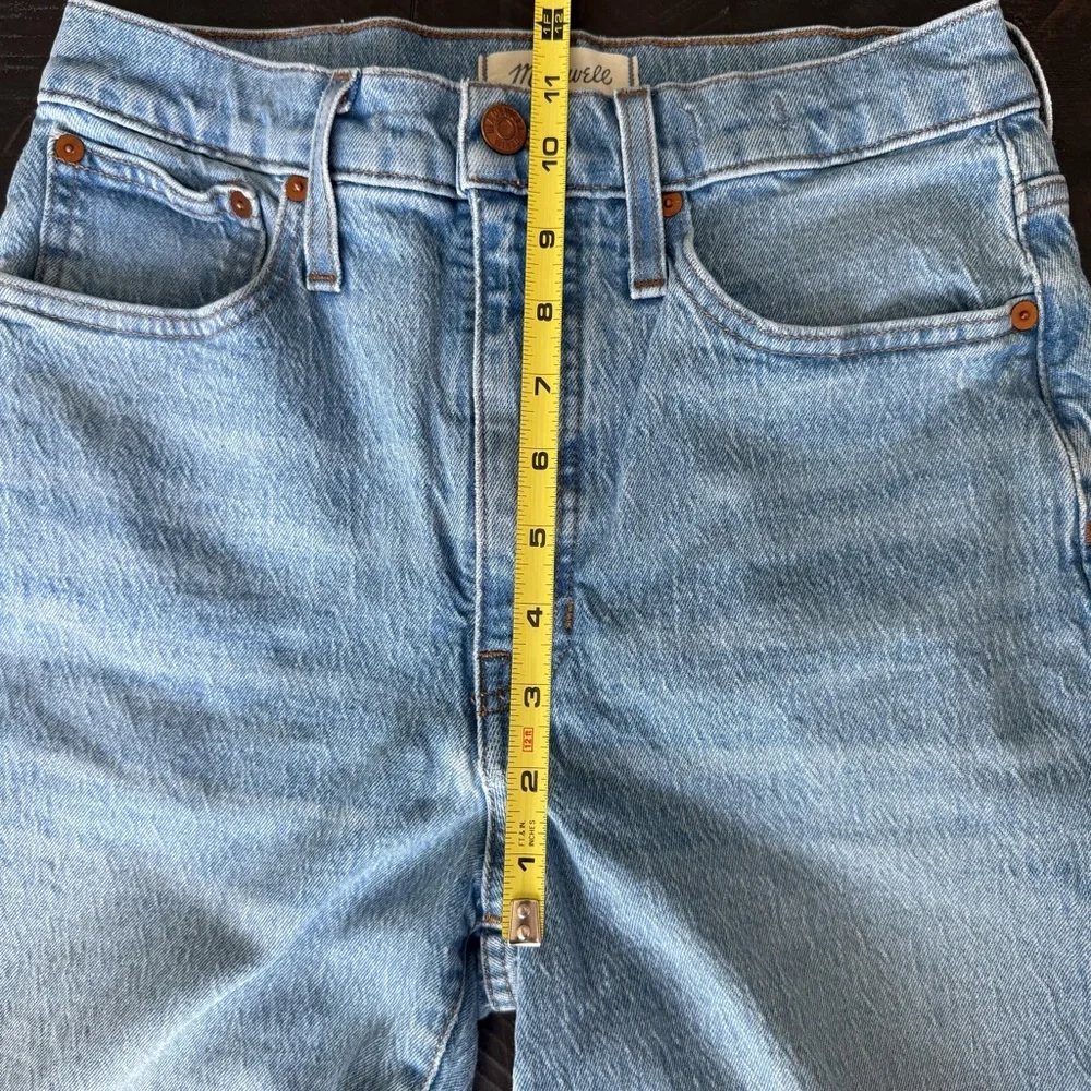 Madewell Women’s High Waisted Cropped Balloon Jeans Light Blue Wash Size 27 - Picture 13 of 15